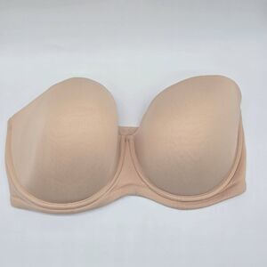 Wacoal 38G Red Carpet Strapless Bra 854119 Full Coverage Underwire Support